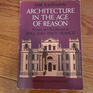 Architecture in the age of reason - paper back book